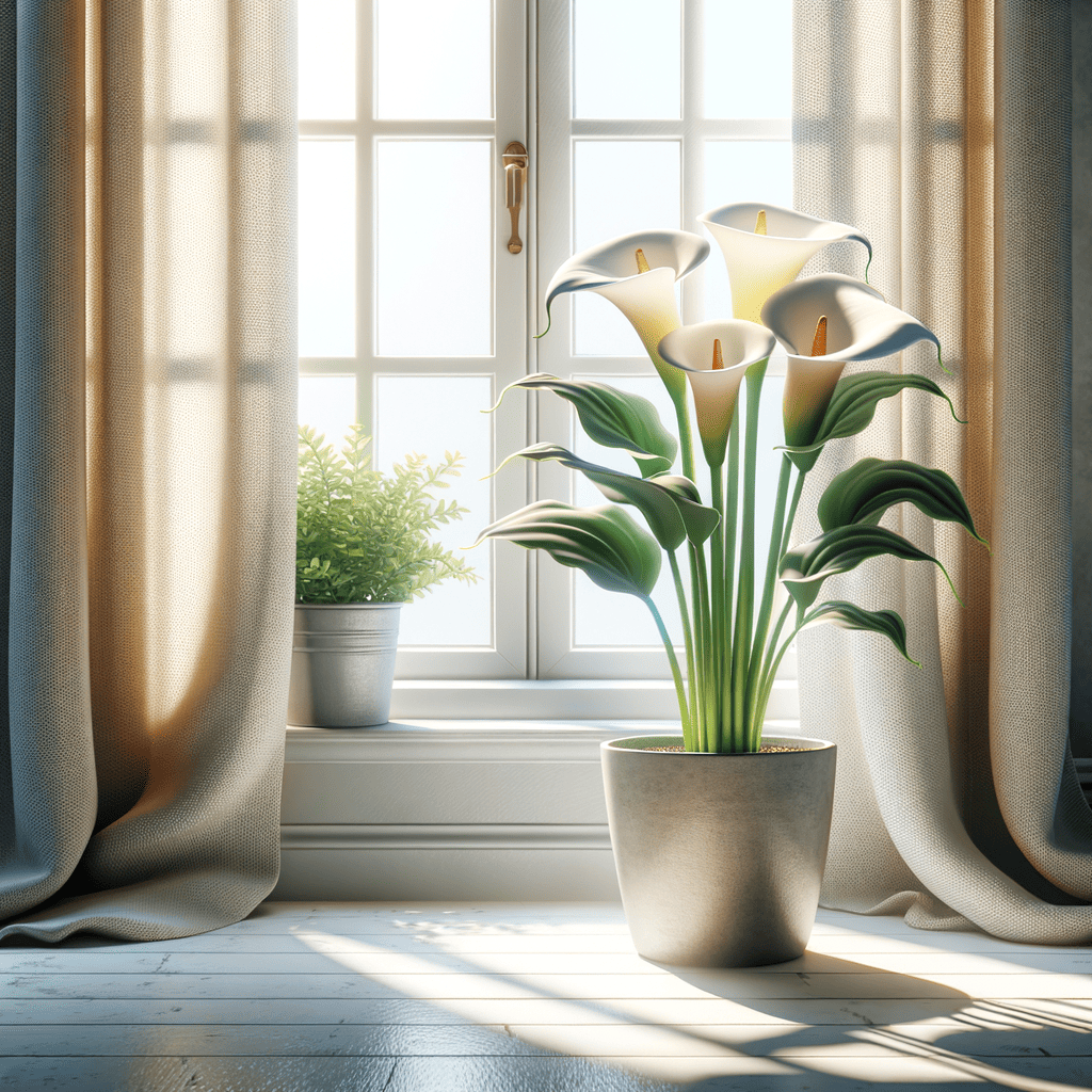 Indoor potted plant with vibrant green leaves for home decoration